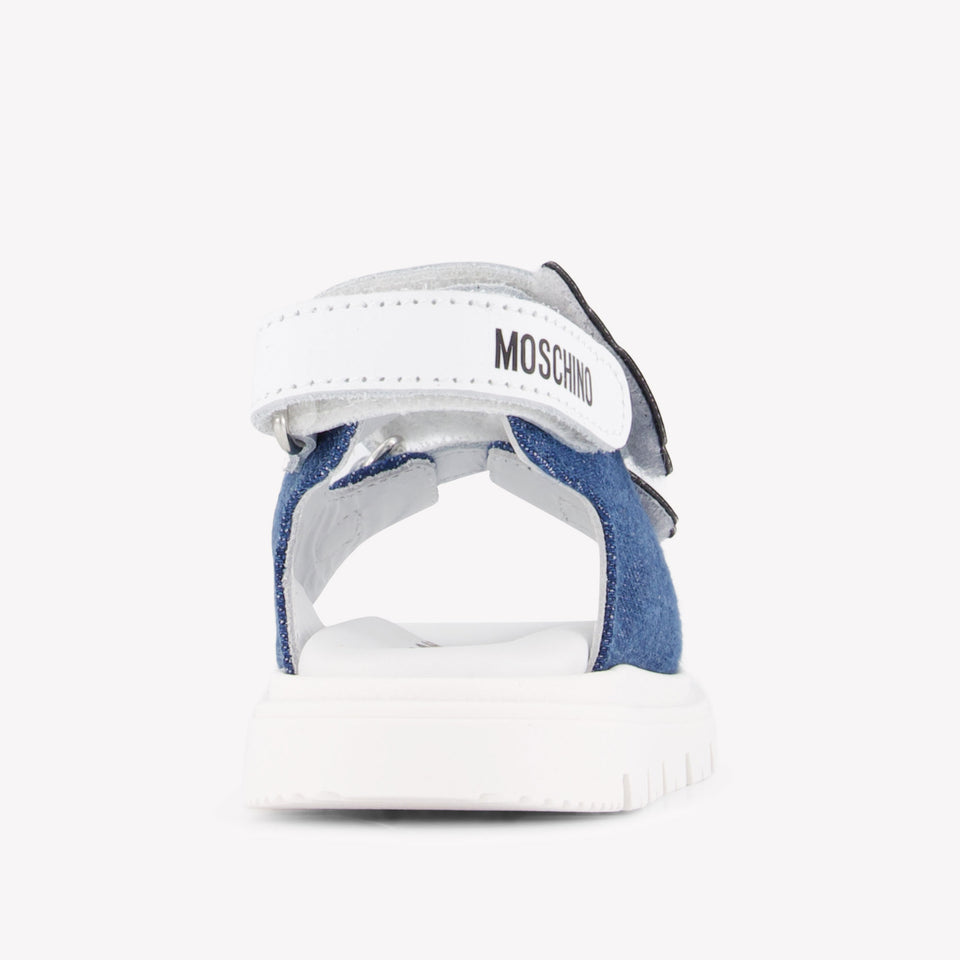 Moschino Unisex Sandals In Jeans