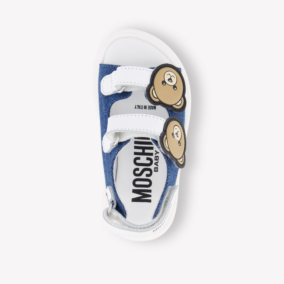 Moschino Unisex Sandals In Jeans