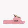 Moschino Unisex Flipflops In Pink