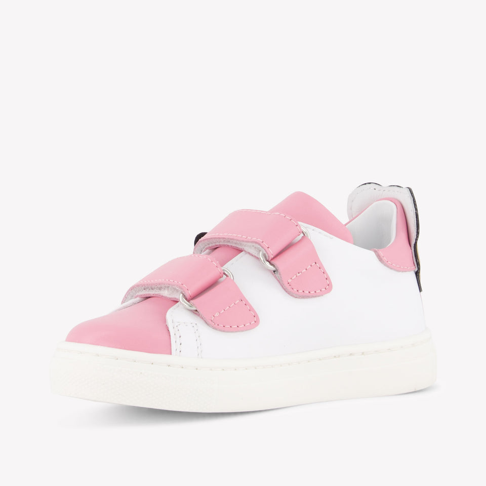 Moschino Girls Sneakers In Pink