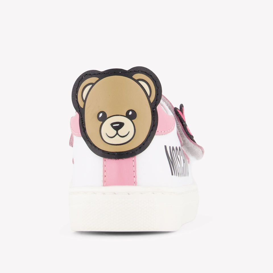 Moschino Girls Sneakers In Pink