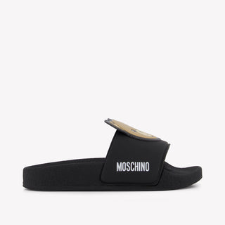 Moschino Unisex Flipflops In Black