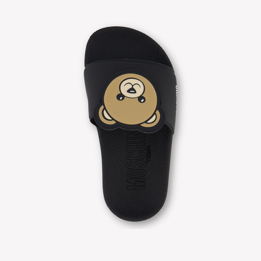 Moschino Unisex Flipflops In Black
