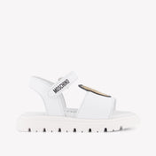 Moschino Unisex Sandalen In Wit