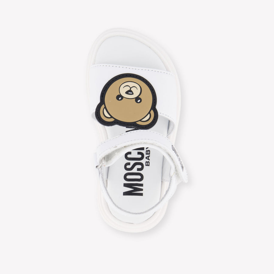 Moschino Unisex Sandalen In Wit