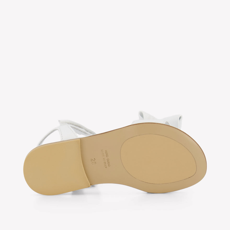 Andrea Montelpare Girls Sandals In White