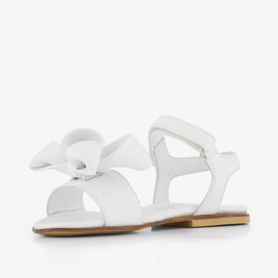 Andrea Montelpare Girls Sandals In White