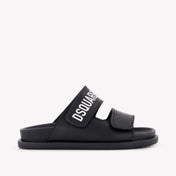 Dsquared2 Jongens Slippers In Zwart