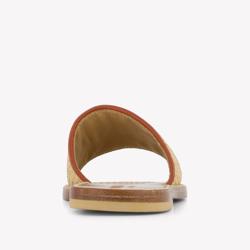 Dsquared2 Girls Flipflops In Beige