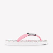 Moschino Girls Flipflops In Pink