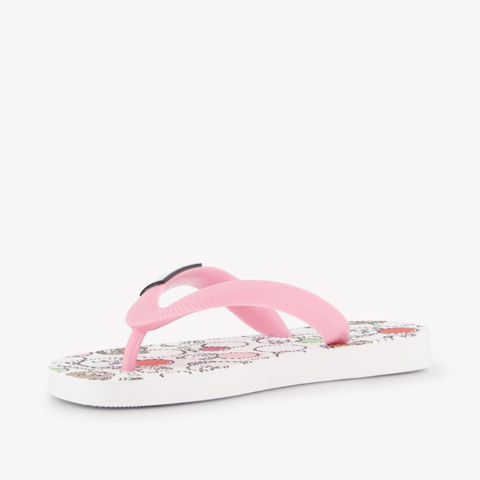Moschino Girls Flipflops In Pink