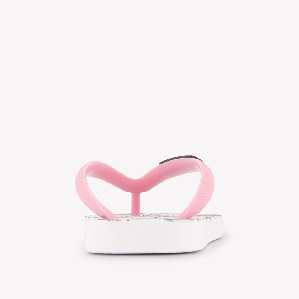 Moschino Girls Flipflops In Pink