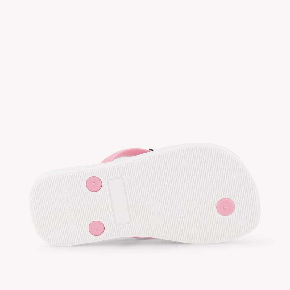 Moschino Girls Flipflops In Pink