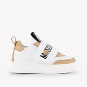 Moschino Unisex Sneakers In Beige