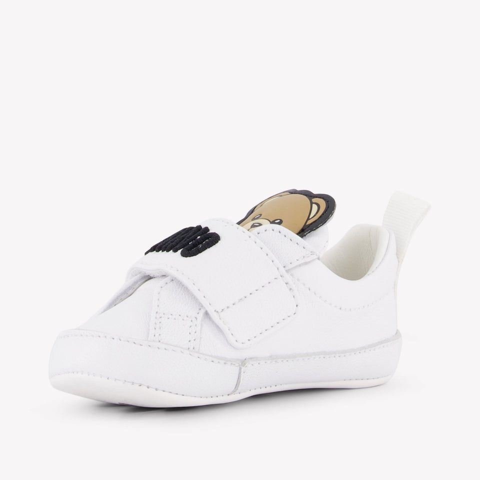 Moschino Baby Jongens Sneakers In Wit