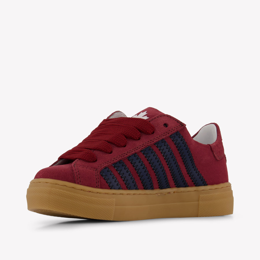 Dsquared2 Kinder Unisex Sneakers In Bordeaux