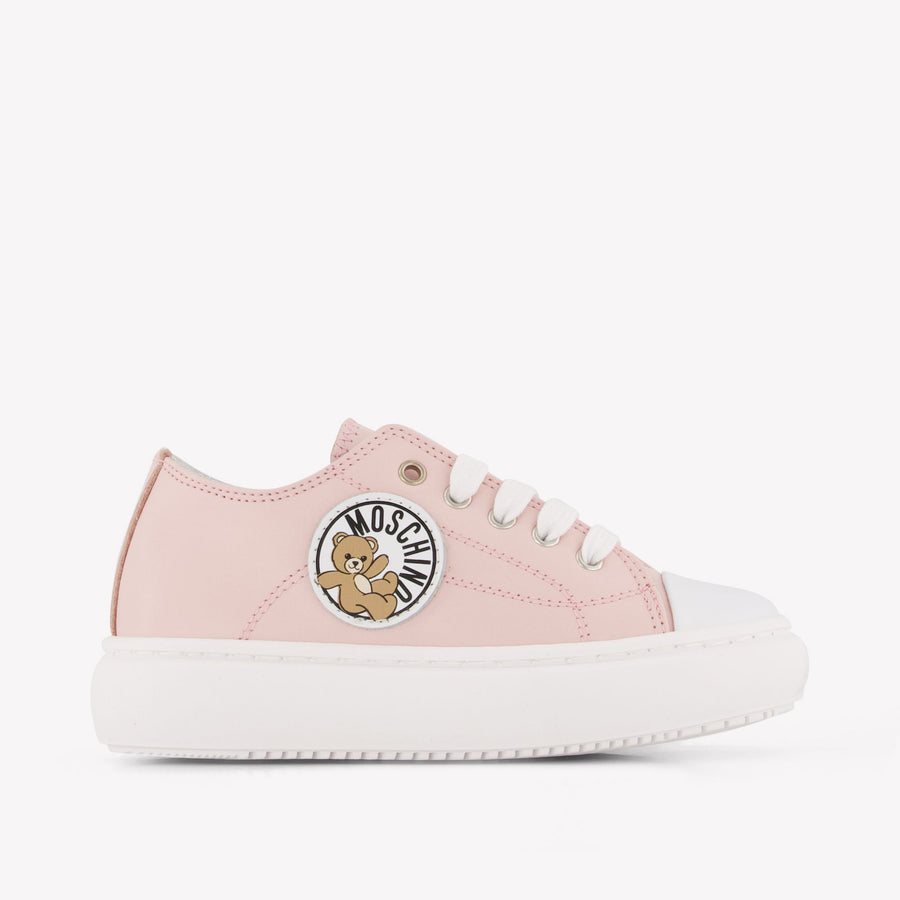 Moschino Girls Sneakers in Light Pink