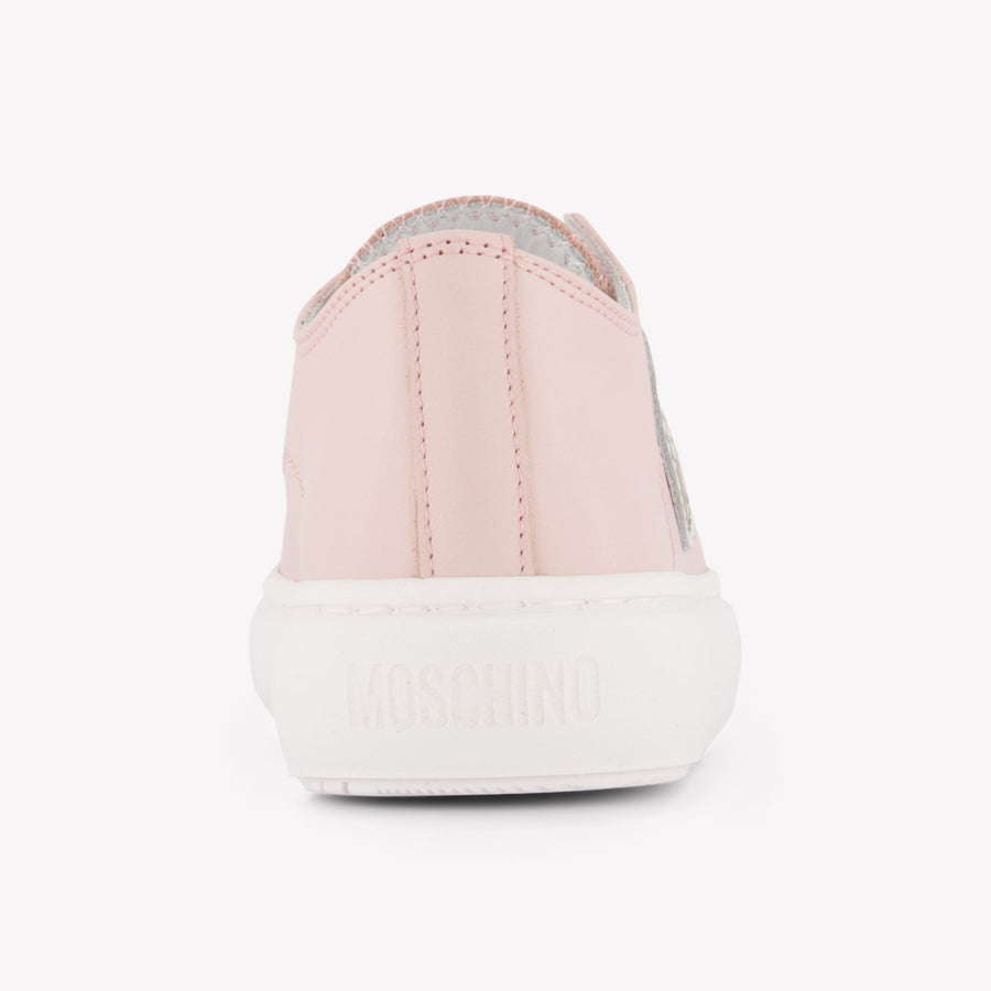 Moschino Girls Sneakers In Light Pink