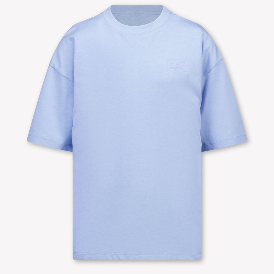 EA7 Kinder Jongens T-Shirt In Licht Blauw