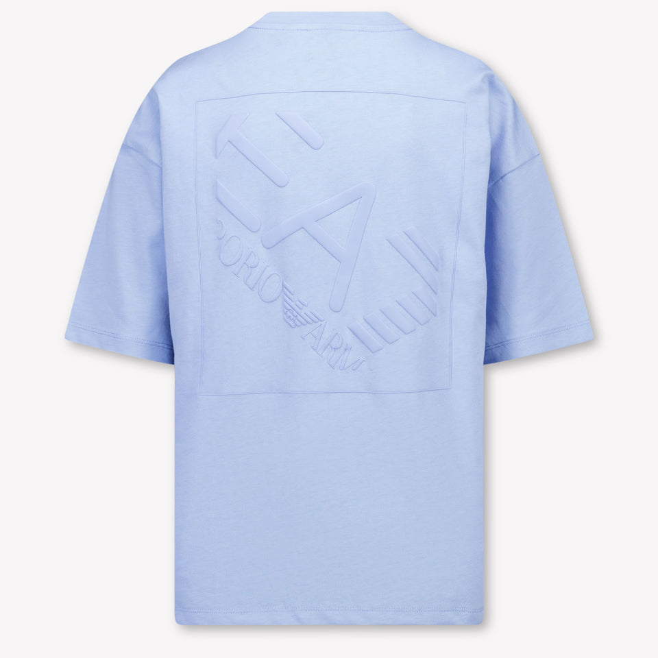 EA7 Kinder Jongens T-Shirt In Licht Blauw