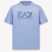 EA7 Kids Boys T-Shirt In Light Blue