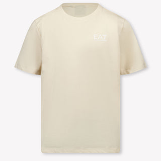 EA7 Kids Boys T-Shirt In Beige