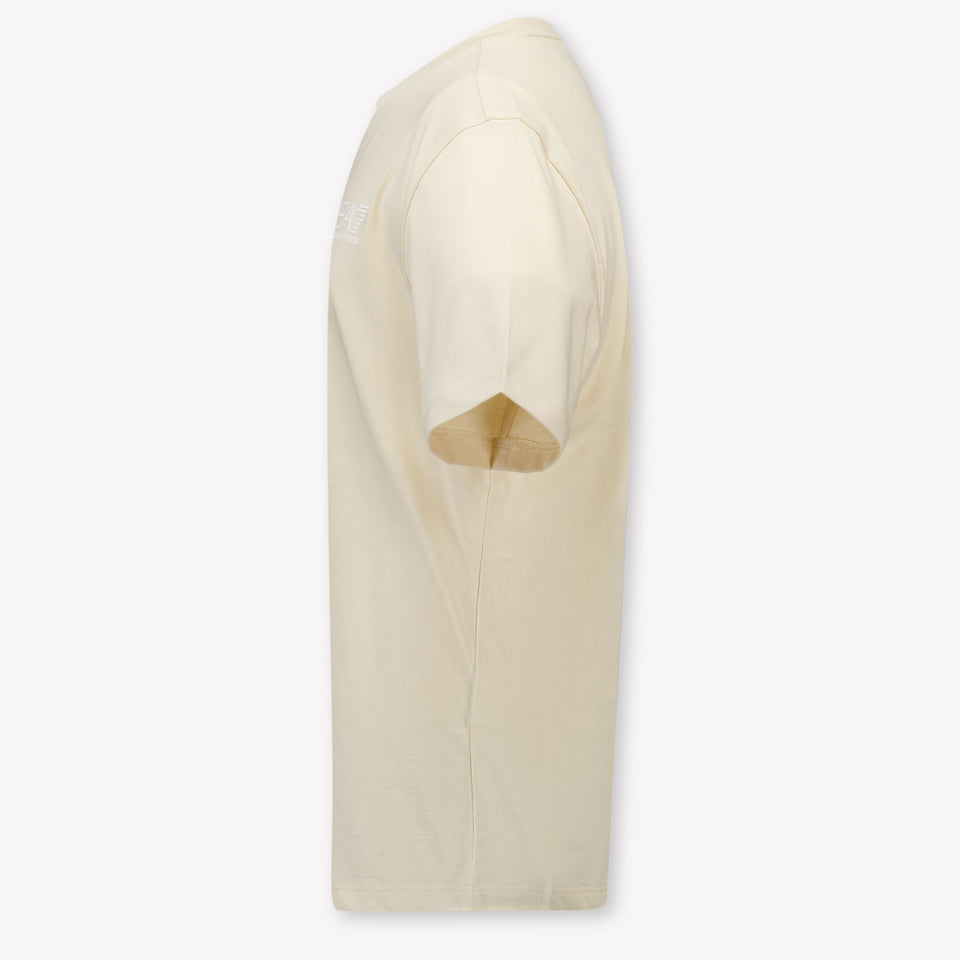 EA7 Kids Boys T-Shirt In Beige