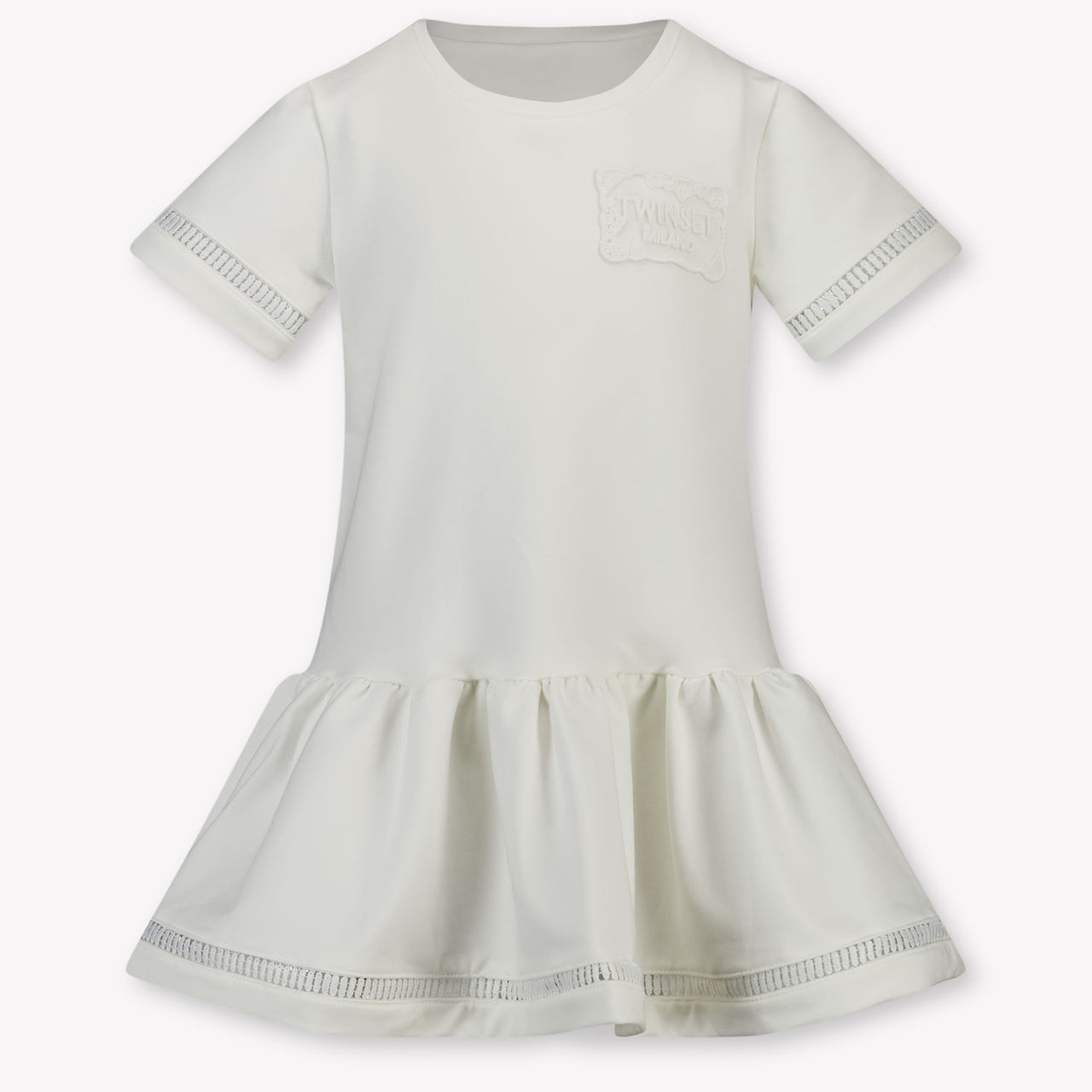 Twinset Kids Girls Dress In White
