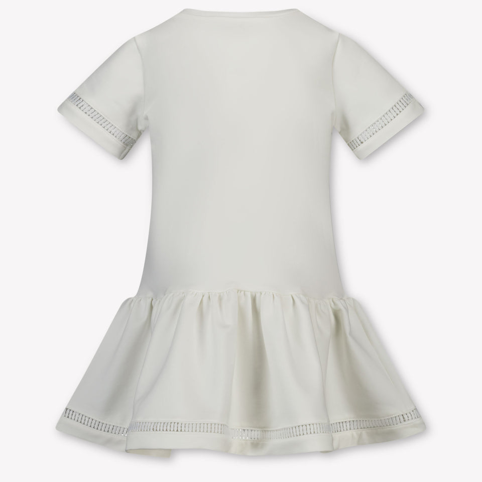 Twinset Kids Girls Dress In White