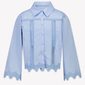 Twinset Kids Girls Blouse In Light Blue