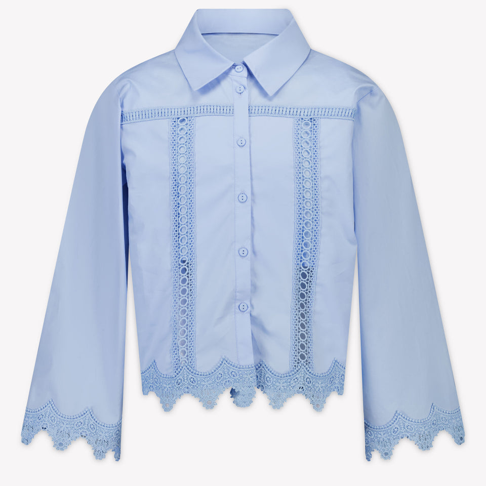 Twinset Kids Girls Blouse In Light Blue