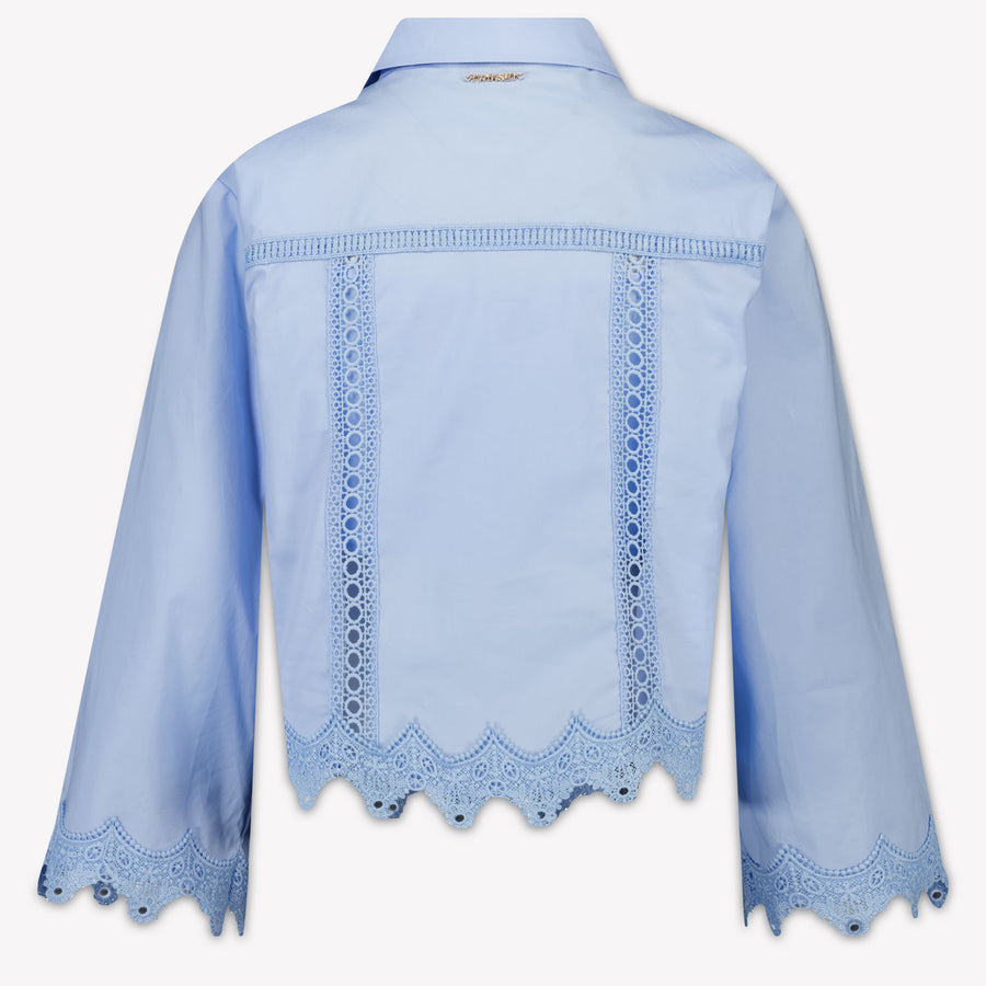 Twinset Kids Girls Blouse In Light Blue