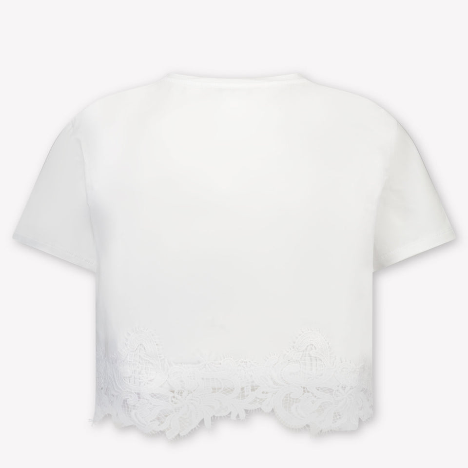 Twinset Kinder Meisjes T-Shirt In Wit