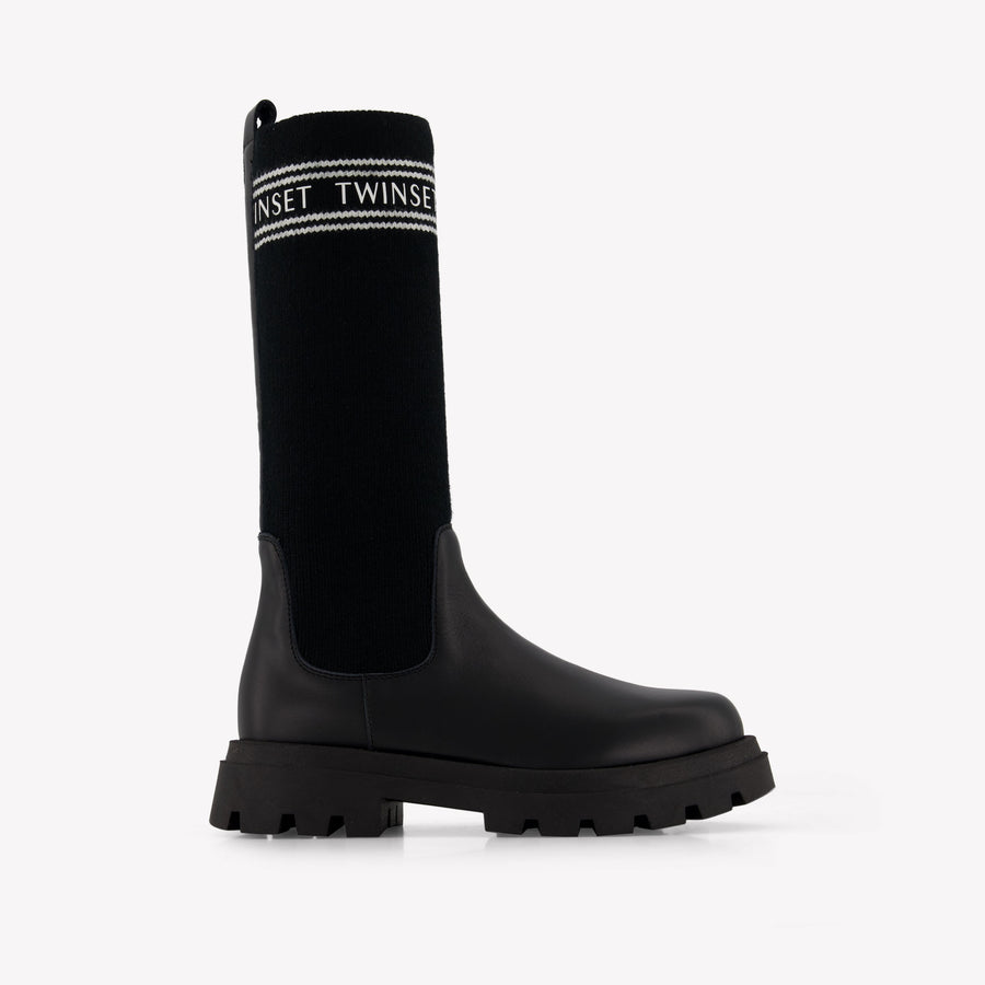 Twinset Girls Boots in Black