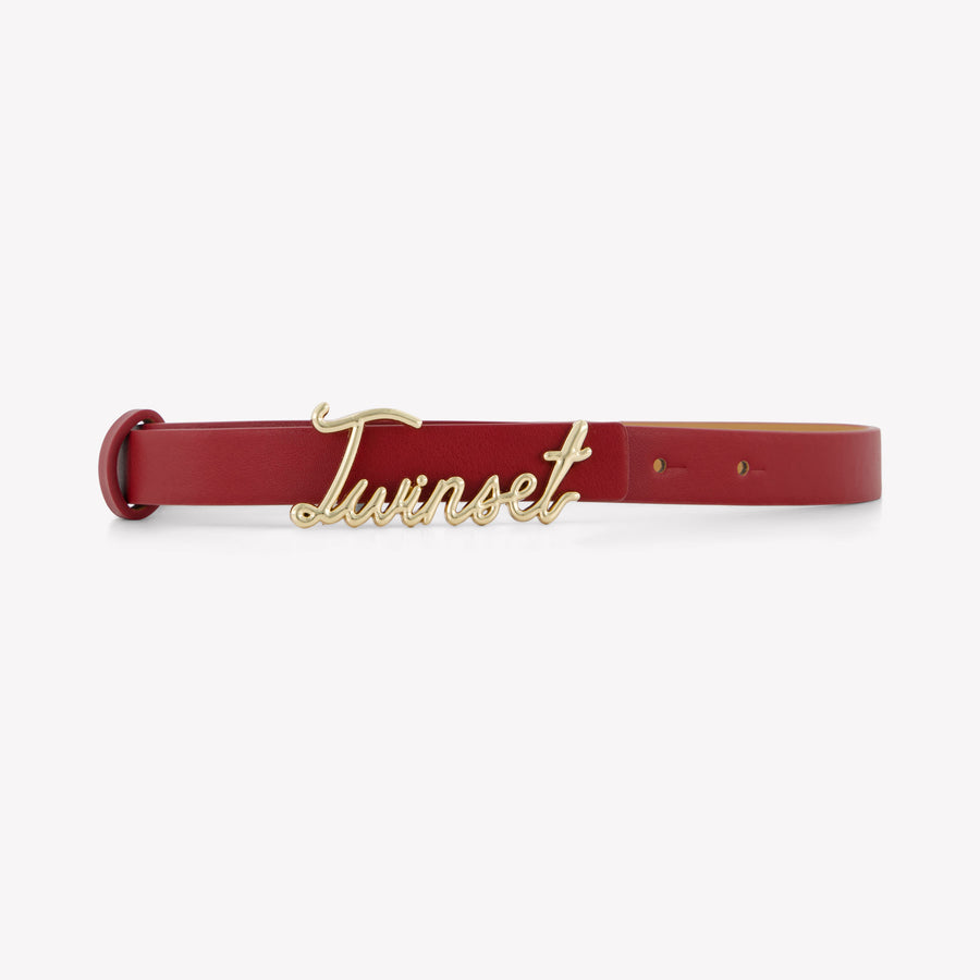 Twinset Kinder Meisjes Riem In Bordeaux
