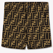 Fendi Baby Jongens Shorts In Bruin