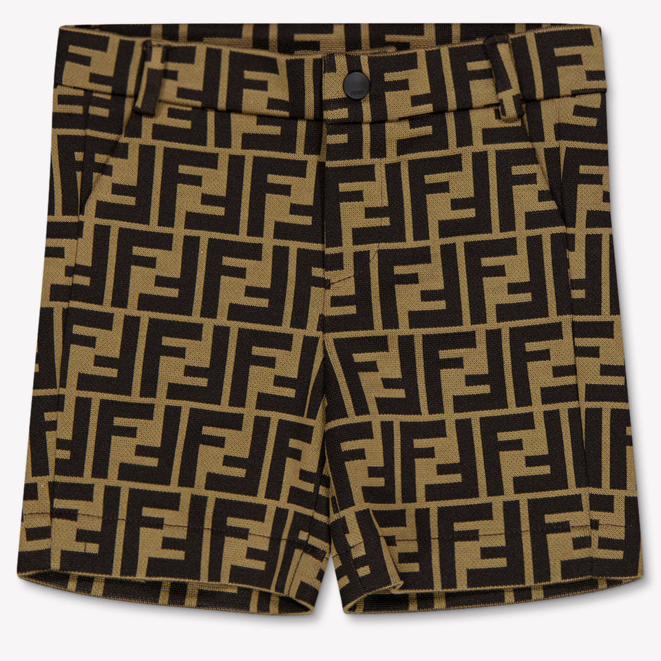 Fendi Baby Jongens Shorts In Bruin