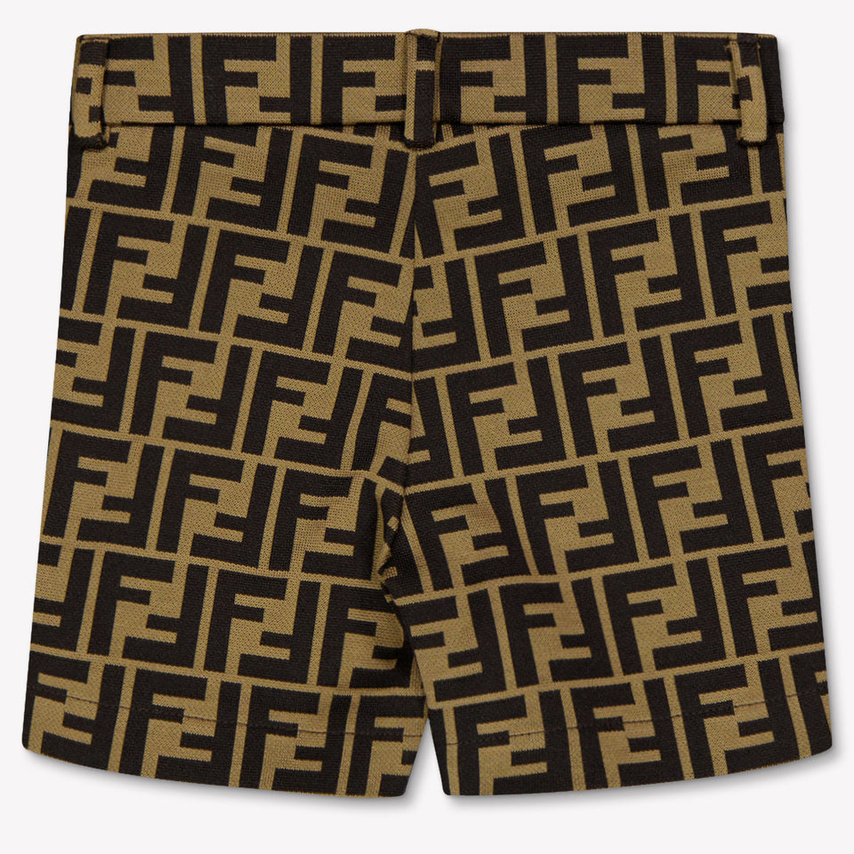 Fendi Baby Jongens Shorts In Bruin
