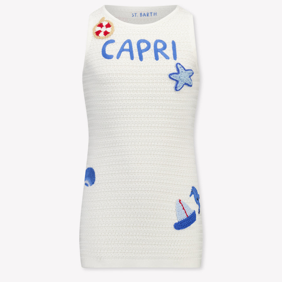 MC2 Saint Barth Kinder Meisjes Jurk In Off White