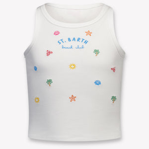 MC2 Saint Barth Kinder Meisjes T-Shirt In Wit