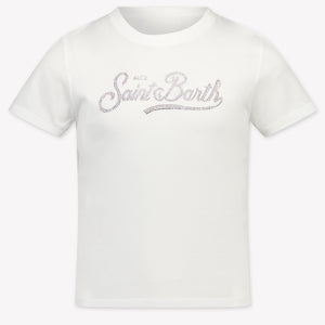 MC2 Saint Barth Kinder Meisjes T-Shirt In Wit