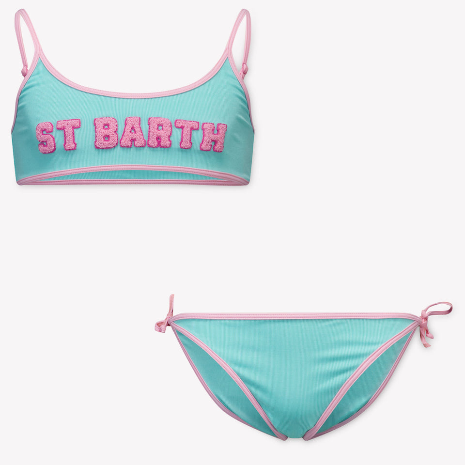 MC2 Saint Barth Kinder Meisjes Zwemkleding In Mint