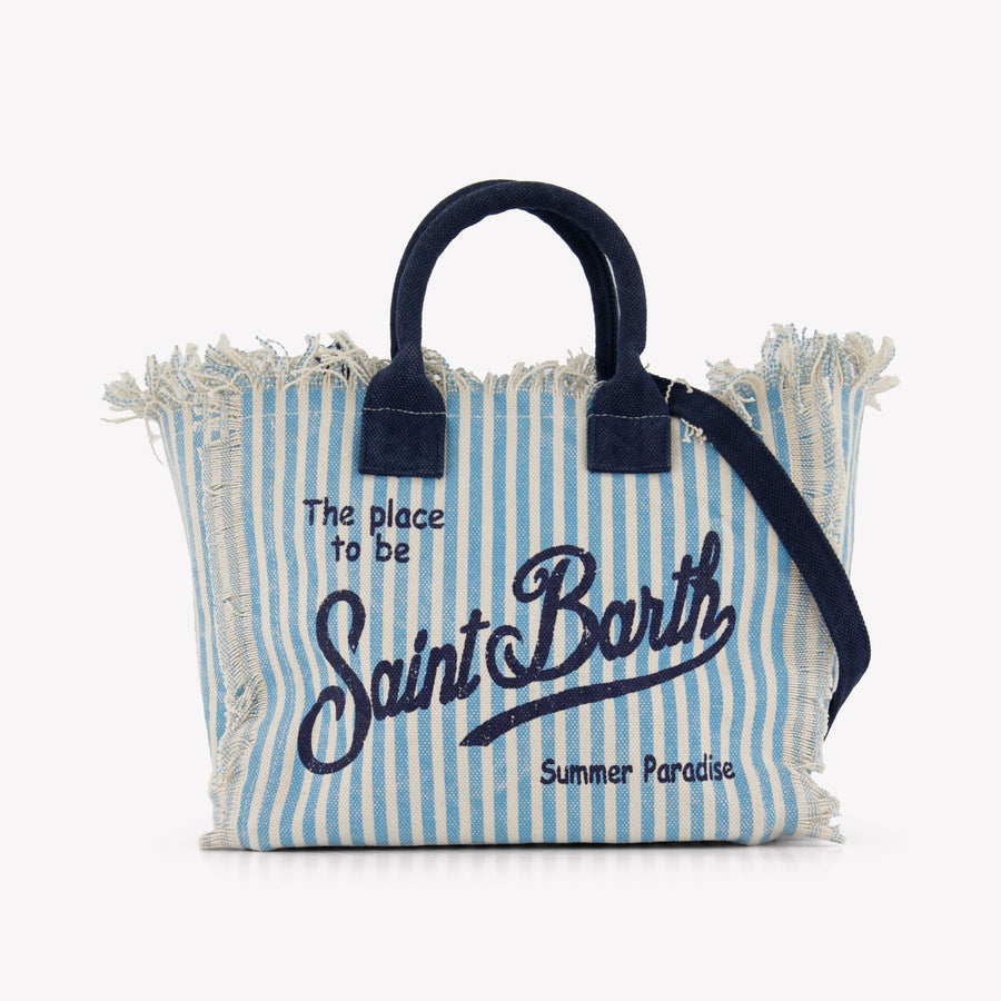 MC2 Saint Barth Kinder Meisjes Tas In Licht Blauw