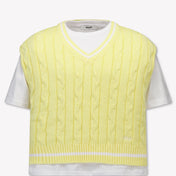 MSGM Kinder Meisjes T-Shirt In Geel