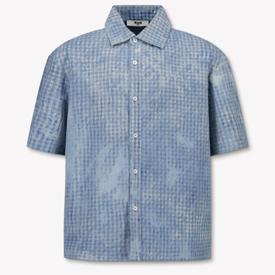 MSGM Kinder Jongens Overhemd In Jeans