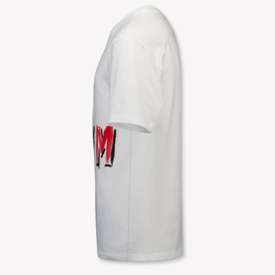 MSGM Kinder Jongens T-Shirt In Wit