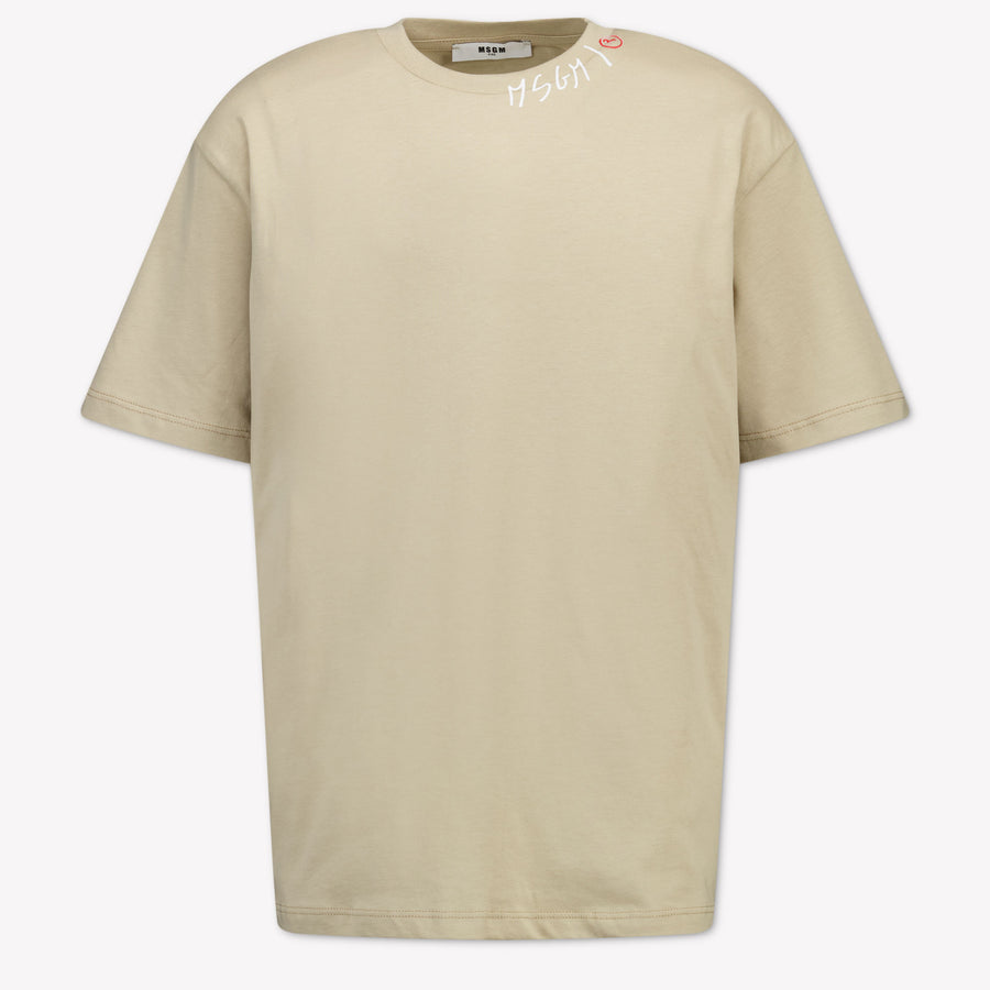 MSGM Boys T-Shirt in Beige