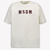 MSGM Kids Boys T-Shirt In OffWhite