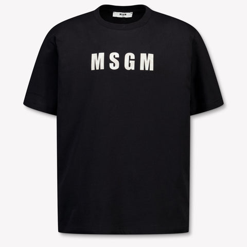 MSGM Kinder Jongens T-Shirt In Zwart