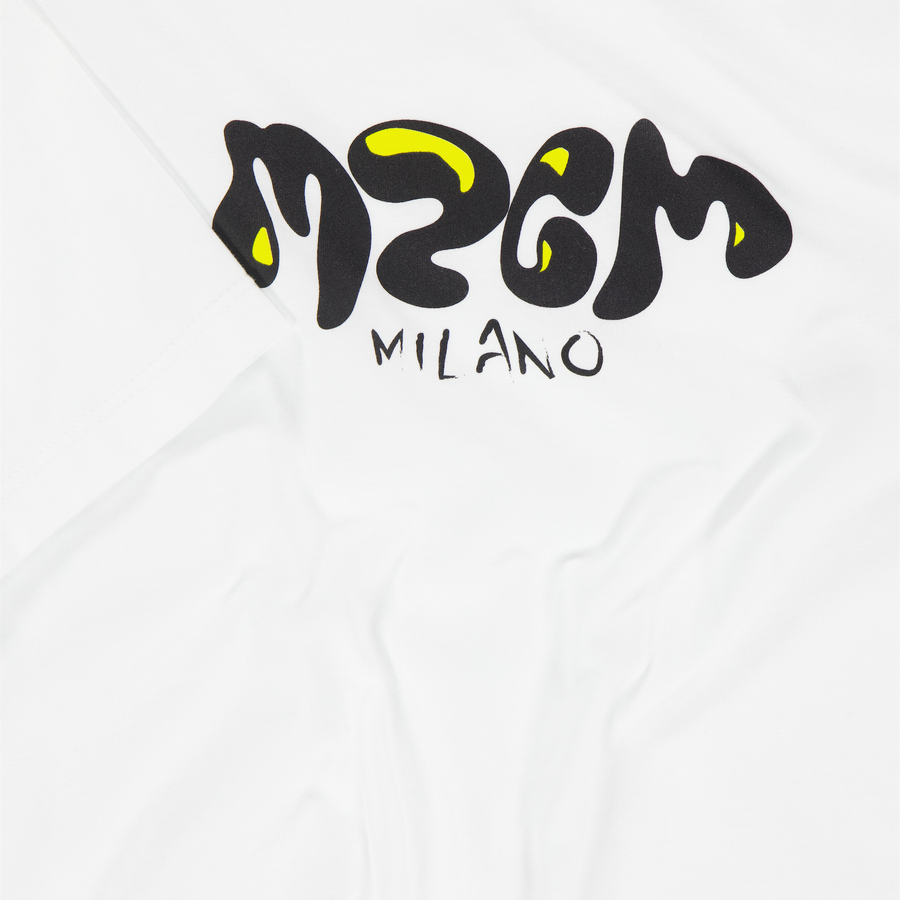 MSGM Kids Boys T-Shirt In White